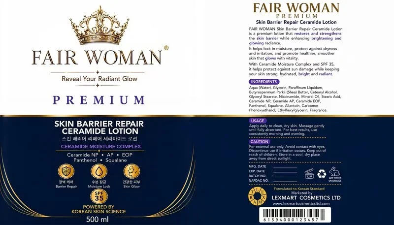 Fair Woman Premium Skin Barrier Repair Ceramide Lotion