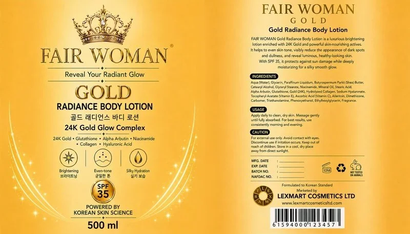 Fair Woman Gold Radiance Body Lotion