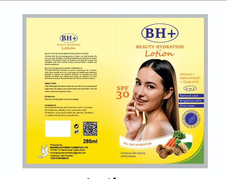 BH+ Beauty Hydration Lotion