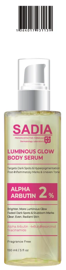 Sadia Luminous Glow Alpha Arbutin 2% Body Serum