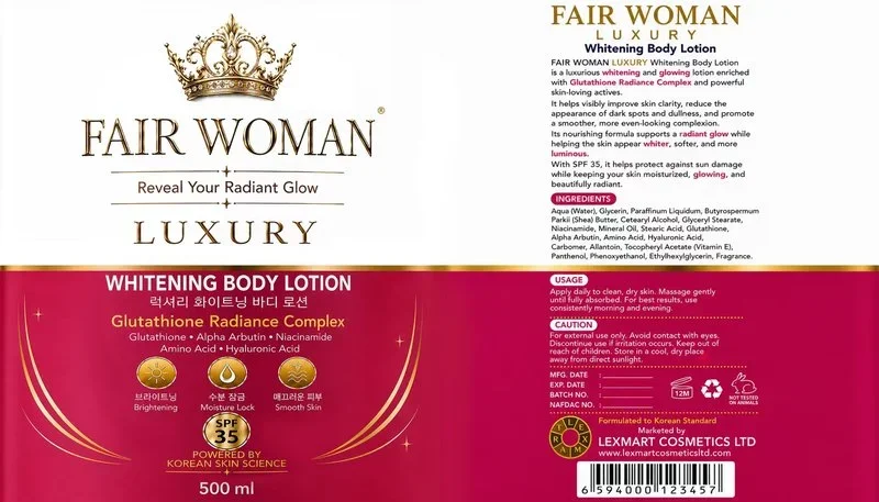 Fair Woman Luxury Whitening Body Lotion