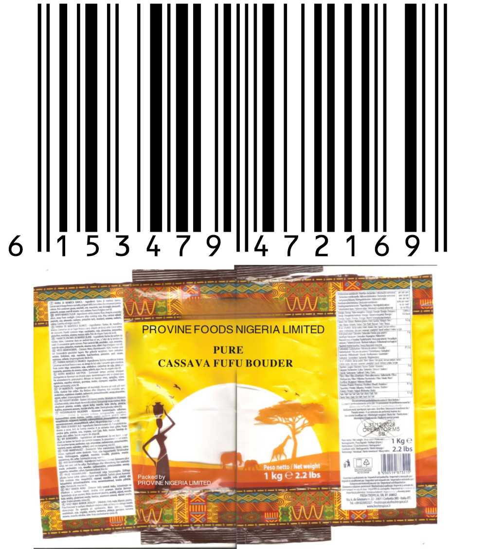 Pure Cassava Fufu Boudet - Product Image